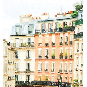 París, Francia, Provenza, Aviñón, acuarela neutra, galería, arte de pared, impresiones, conjunto de 8, edificios imprimibles digitales, calle, decoración francesa, 8 x 10, 11 x 14 imagen 9