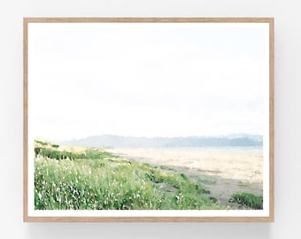 Calming Abstract Landscape Wall Art Painting Digital Printable Watercolor Print Modern Neutral Decor Peaceful 5x7, 8x10, 11x14, 16x20, 18x24