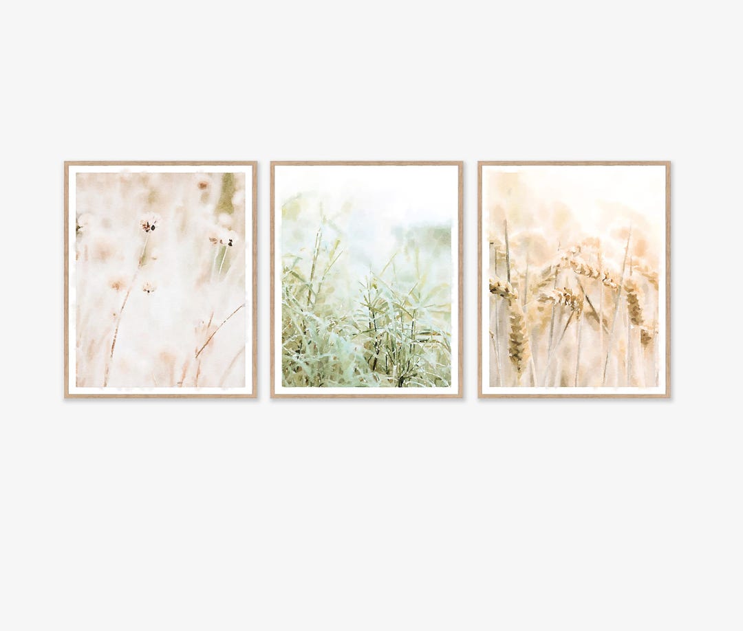 Set of 3 Modern Farmhouse Plants Gallery Wall Art Digital Printable ...