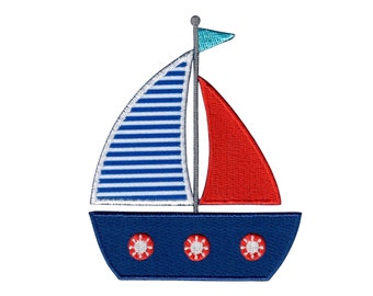 Sailing and Rainbow Seattle Washington Patch Iron on