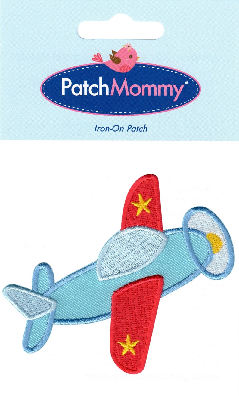 Airplane Patch Iron on or Sew on Embroidered Applique for Etsy