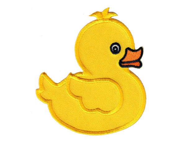 Kids Baby Duck Iron-On Patch Embroidered Applique