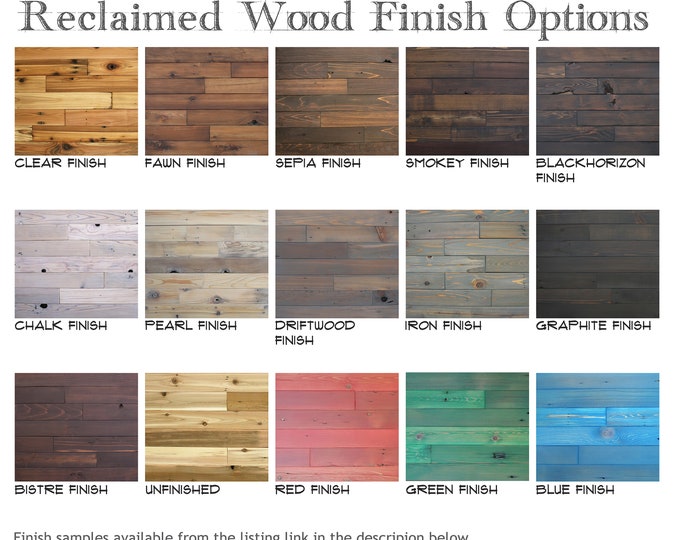 Reclaimed Cedar Finish Color Sample