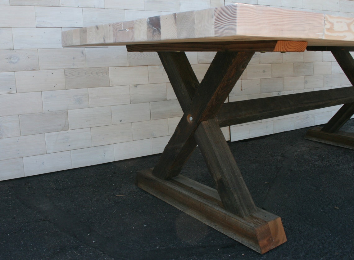Barn Rustic Table Legs Reclaimed Wood Dining Table With Barn Wood