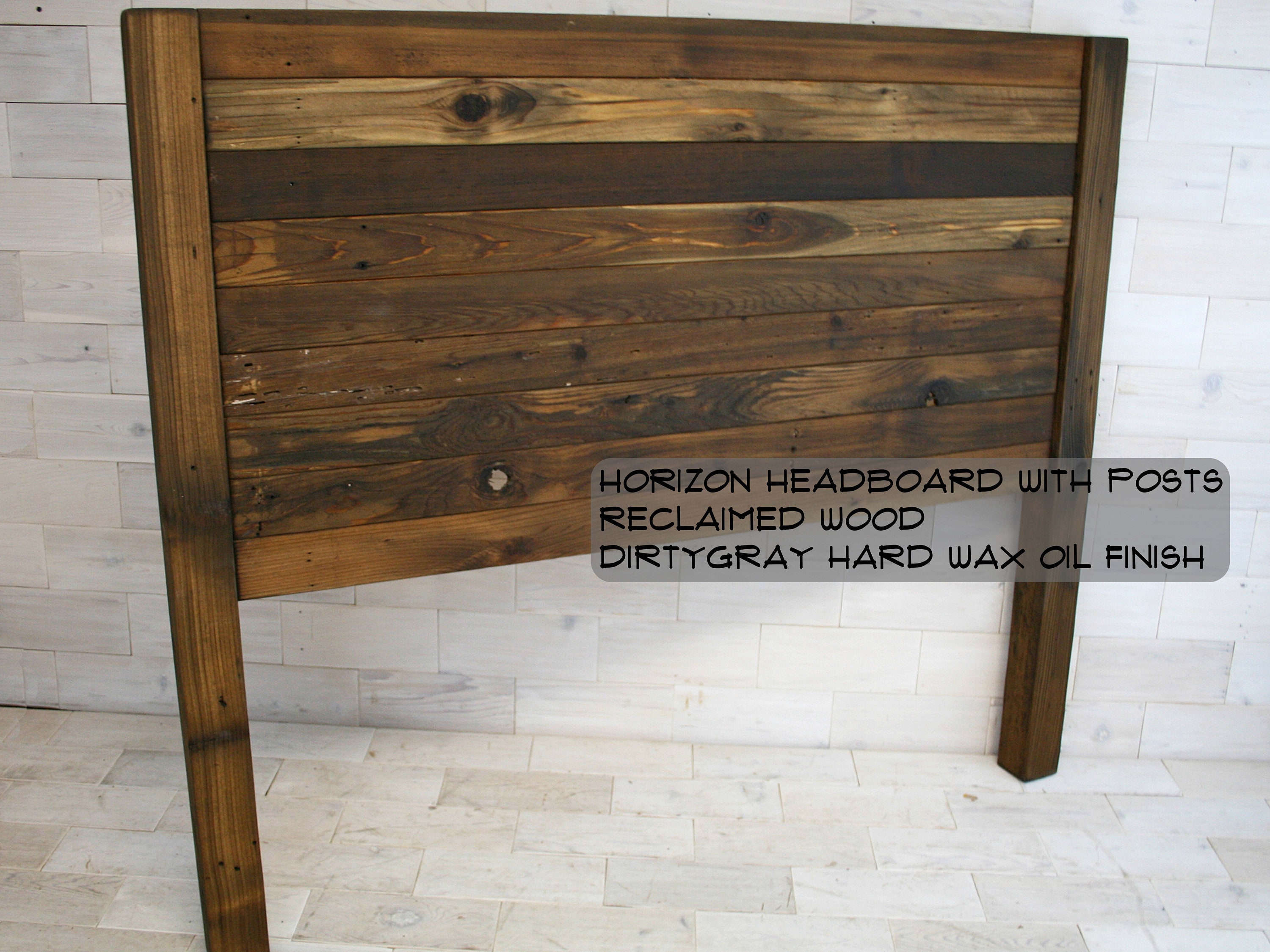 Reclaimed Wood Headboard with Posts all bed sizes Remilled Etsy