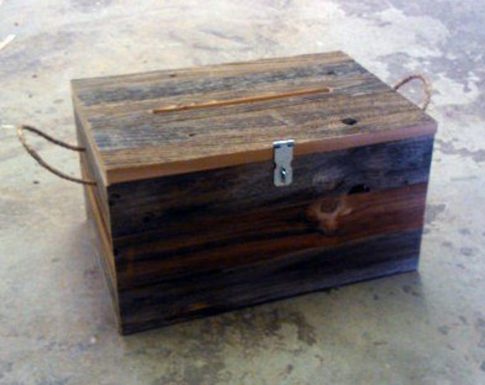 Wedding Card Box Reclaimed Barn Wood
