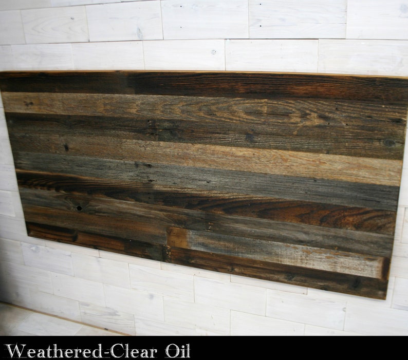 all bed sizes Texture Horizon Design Barn Wood Hanging Headboard Panel