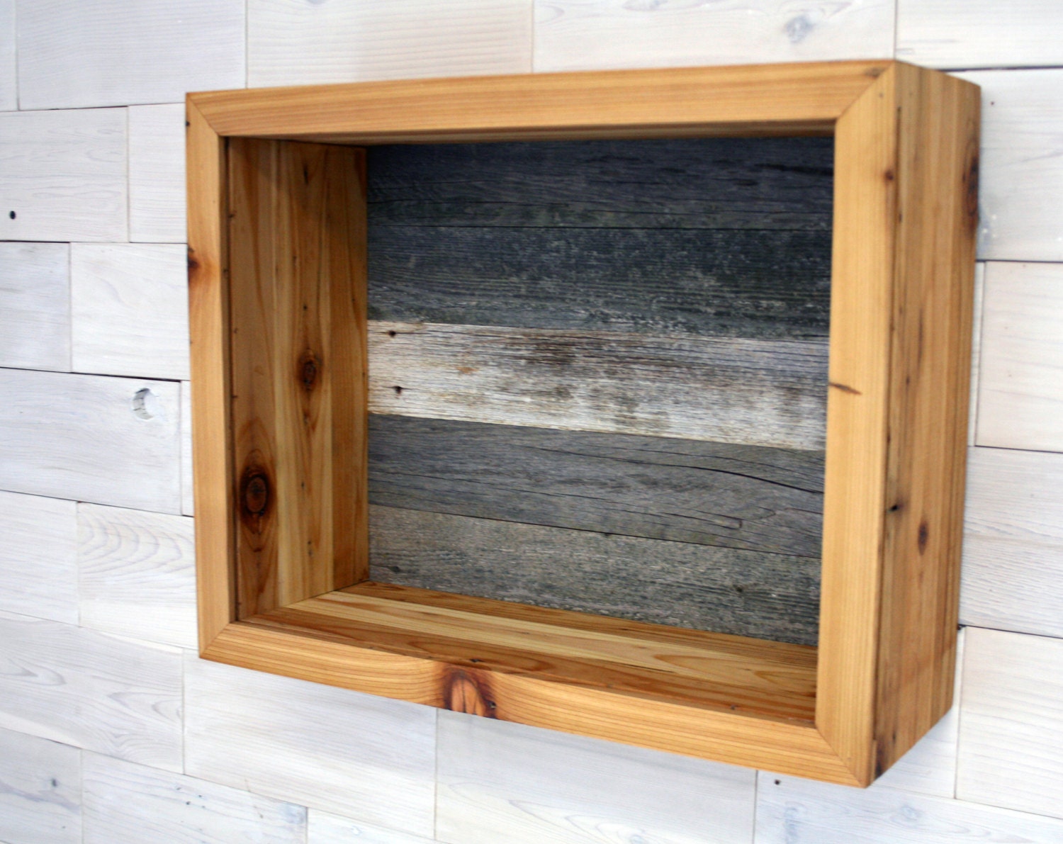 Reclaimed Wood Shadow Box for Wedding Bouquet 20 x Etsy