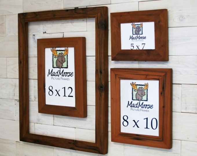 Reclaimed Redwood Picture Frame Classic-2" | choose your size 4" x 4" up to 20" x 20"