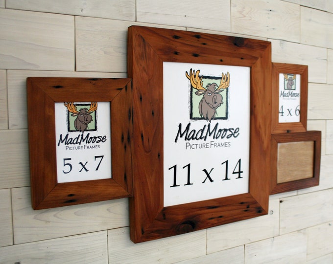 Reclaimed Redwood Picture Frame - Classic 5" | XL choose your size 24" x 30" up to 40" x 48"