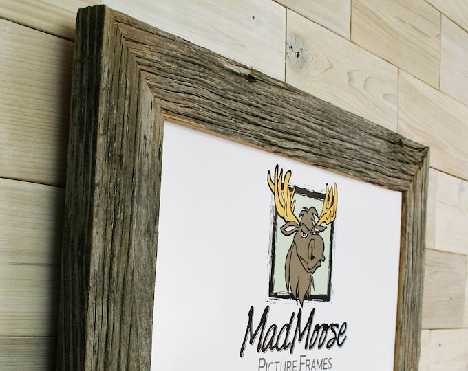 Barn Wood Picture Frame Classic-3" | choose your size 4" x 4" up to 20" x 20"