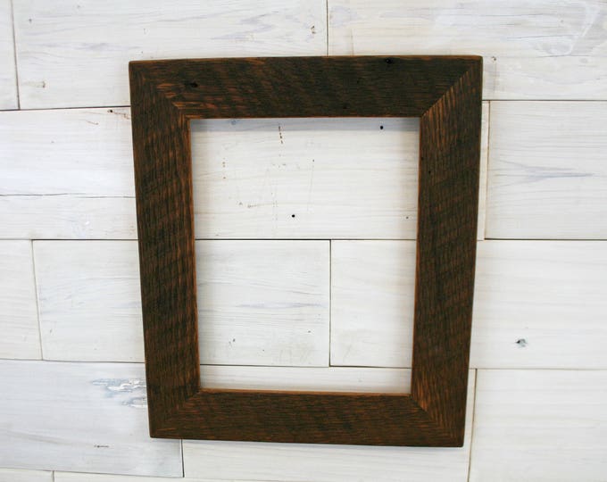Antique Oak Picture Frame Classic-2" | choose your size 12" x 20" up to 30" x 40"