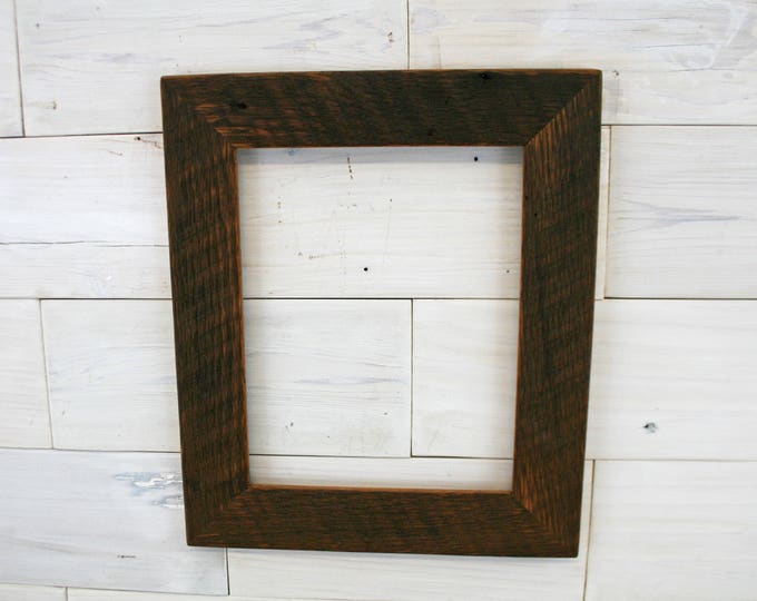 Antique Oak Picture Frame Classic-2" | choose your size 12" x 20" up to 30" x 40"