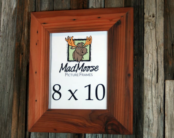 Reclaimed Redwood Picture Frame - Inclined 3" | choose your size 4" x 4" up to 20" x 20"