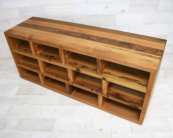Reclaimed wood shoe cabinet deals