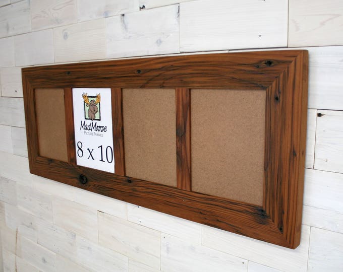 Multi pane Reclaimed Redwood Picture Frame - Classic 3" | 4x6 5x7 8x10
