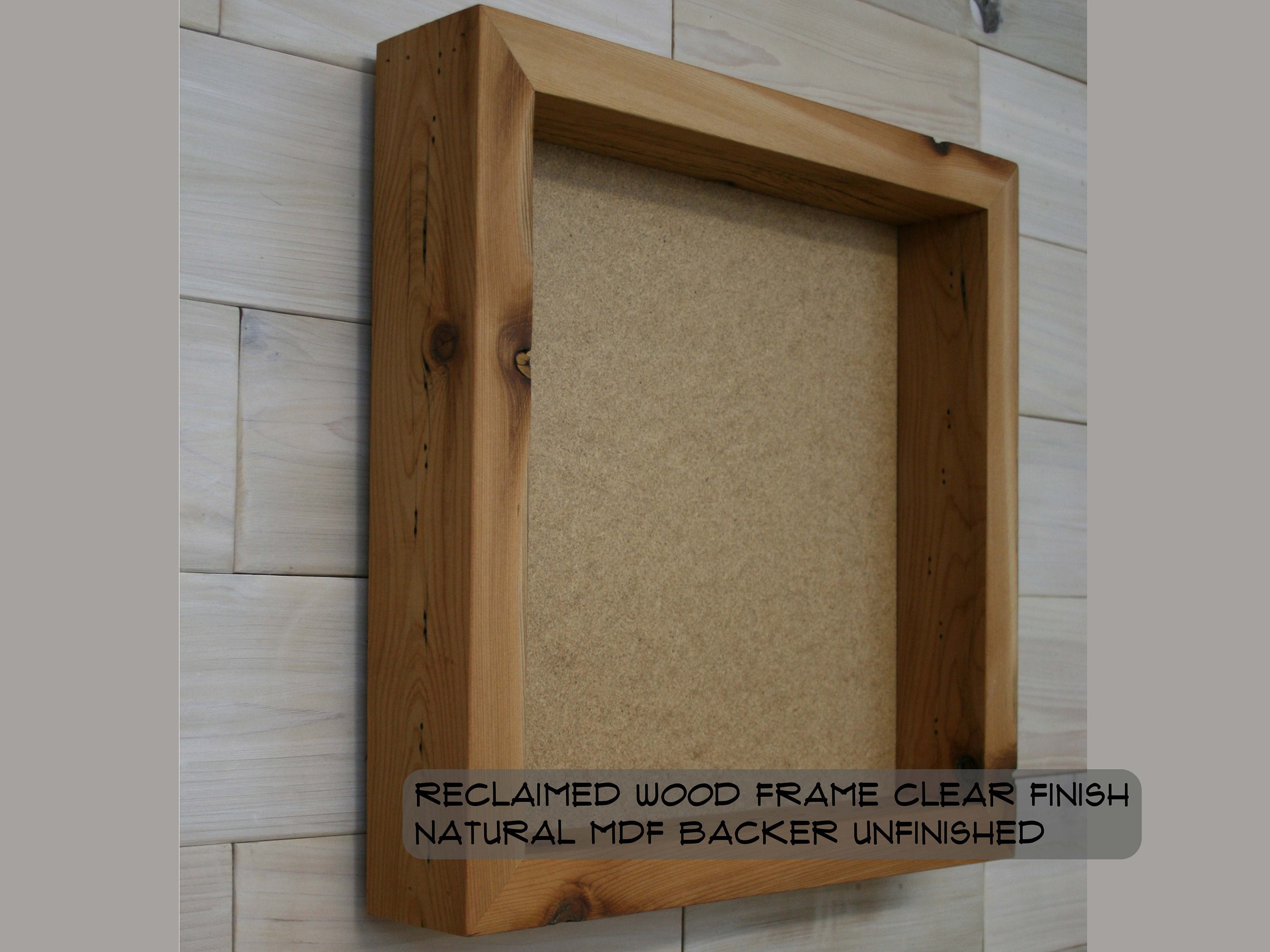 Reclaimed Wood Shadow Box 16 x 16 x 2 with Etsy