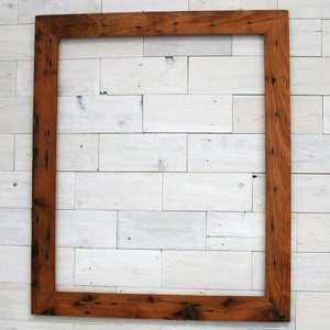 LG Reclaimed Redwood Picture Frame Classic-2&quot; | choose your size 12&quot; x 20&quot; up to 30&quot; x 40&quot;