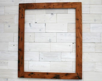 Reclaimed Redwood Picture Frame - Classic 2" | choose your size 12" x 20" up to 30" x 40"