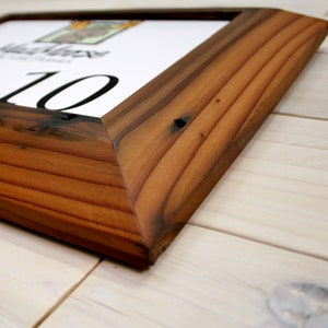 Reclaimed Redwood Picture Frame Inclined-3&quot; | choose your size 12&quot; x 20&quot; up to 30&quot; x 40&quot;