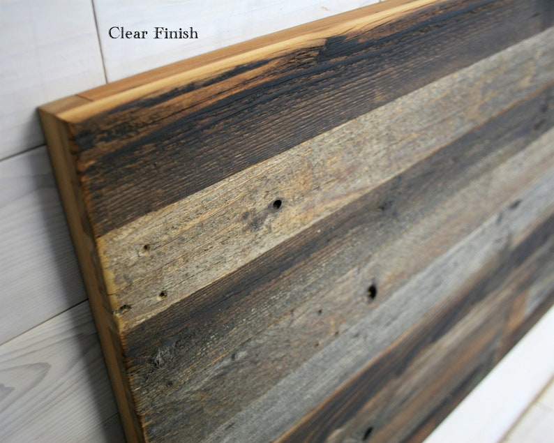 all bed sizes Texture Horizon Design Barn Wood Hanging Headboard Panel