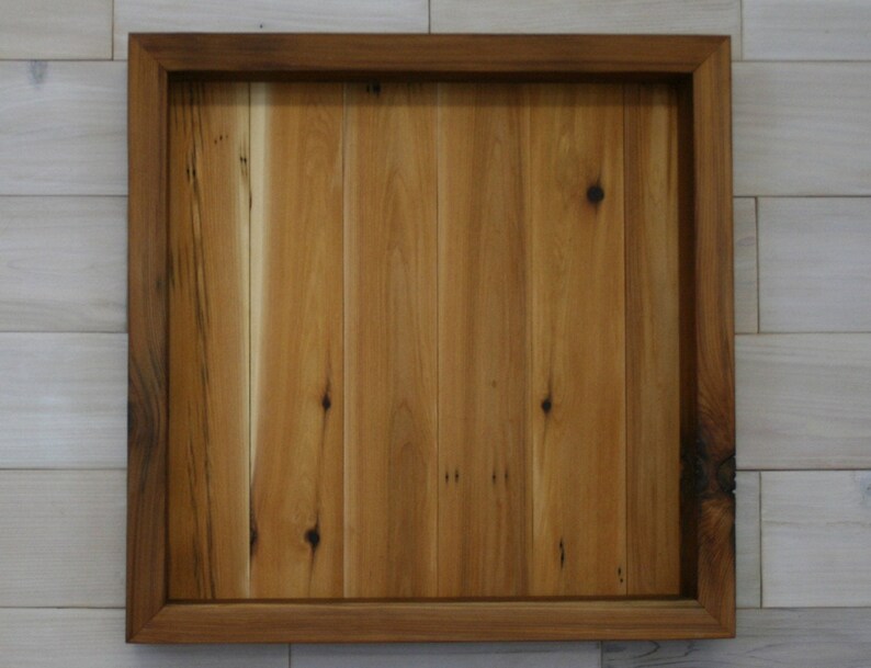 Reclaimed Wood Shadow Box 20 x 20 x 2 with Etsy
