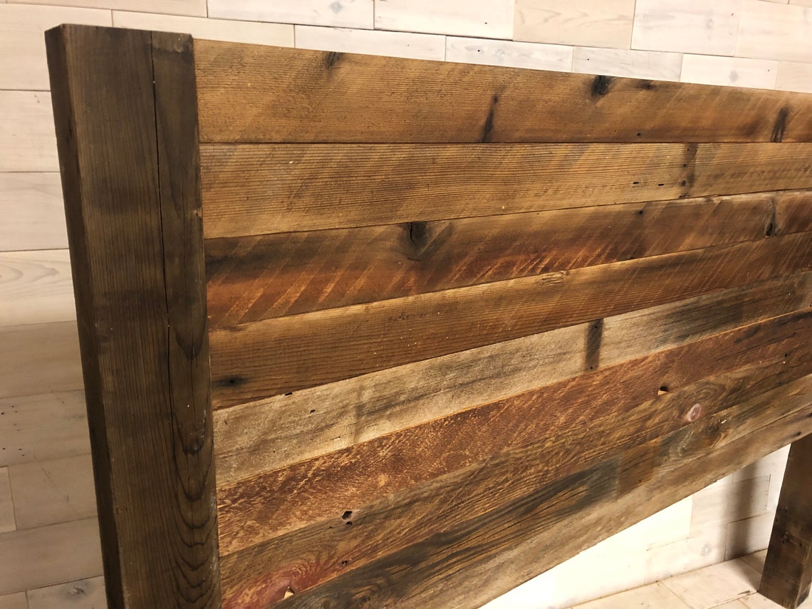 Reclaimed Wood Hanging Headboard Headboard with Posts or Etsy
