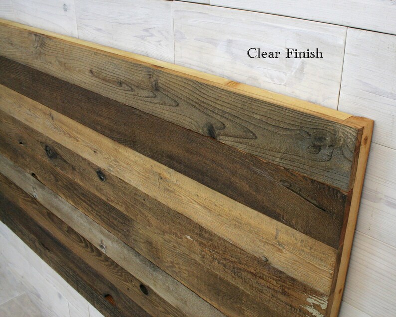 all bed sizes Texture Horizon Design Barn Wood Hanging Headboard Panel
