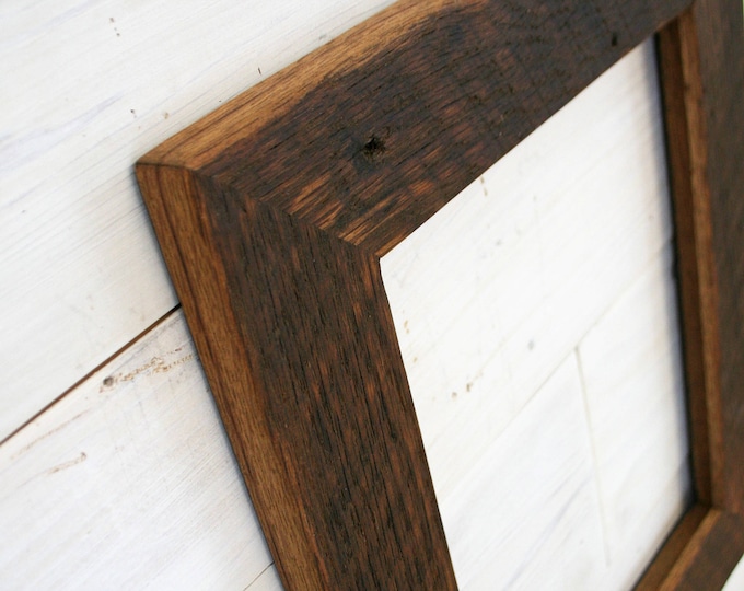 Antique Oak Picture Frame Classic-2" | choose your size 4" x 4" up to 20" x 20"