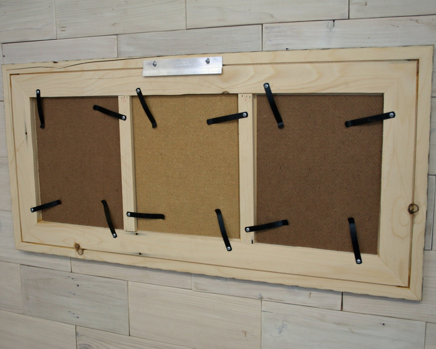 3 pane 8x10 barn wood thin x 3 picture frame aka reclaimed