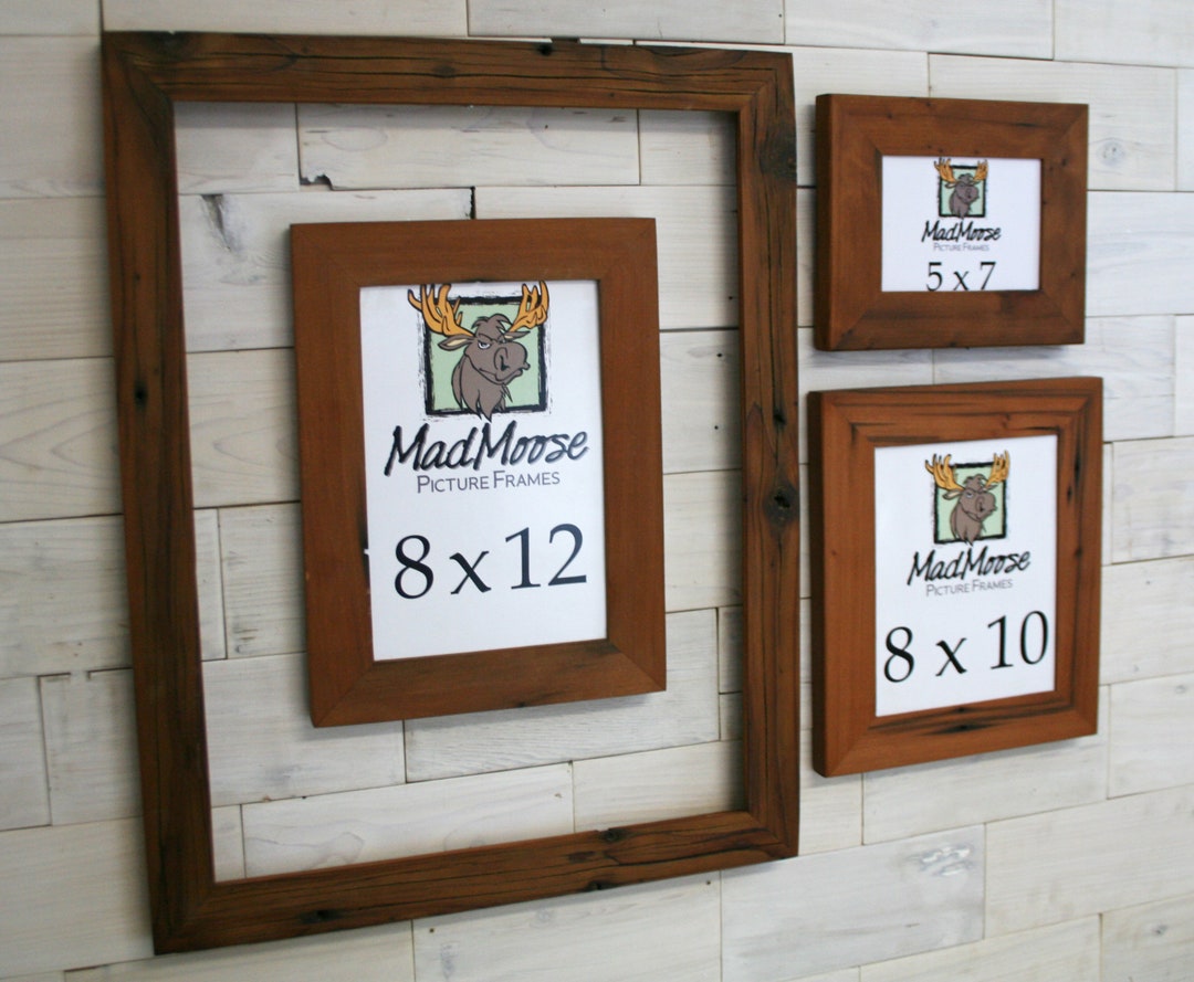 Reclaimed redwood handmade gallery picture frame 16x20