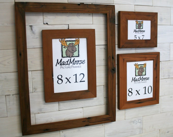 Reclaimed Redwood Picture Frame - Classic 1.25" | choose your size 12" x 20" up to 30" x 40"