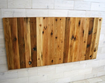 Reclaimed Wood Hanging Headboard or Headboard with Posts | choose your size | Remilled Verizon Design