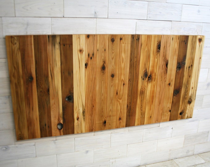 Reclaimed Wood Hanging Headboard or Headboard with Posts | choose your size | Remilled Verizon Design