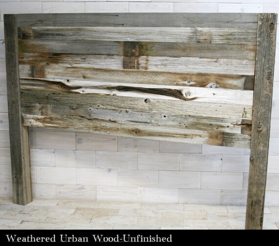 all bed sizes Texture Horizon Design Barn Wood Hanging Headboard Panel
