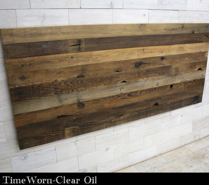 all bed sizes Texture Horizon Design Barn Wood Hanging Headboard Panel