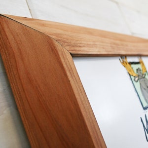 Reclaimed Redwood Picture Frame Inclined-2&quot; | choose your size 4&quot; x 4&quot; up to 20&quot; x 20&quot;