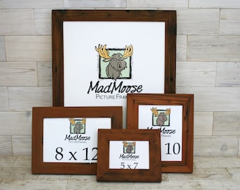 Reclaimed Redwood Picture Frame - Classic 1.25" | choose your size 4" x 4" up to 20" x 20"