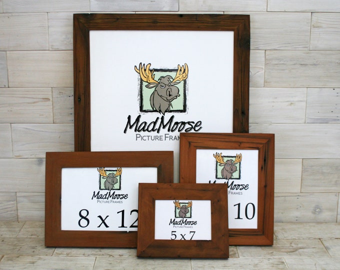 Reclaimed Redwood Picture Frame Classic-1.25" | choose your size 4" x 4" up to 20" x 20"