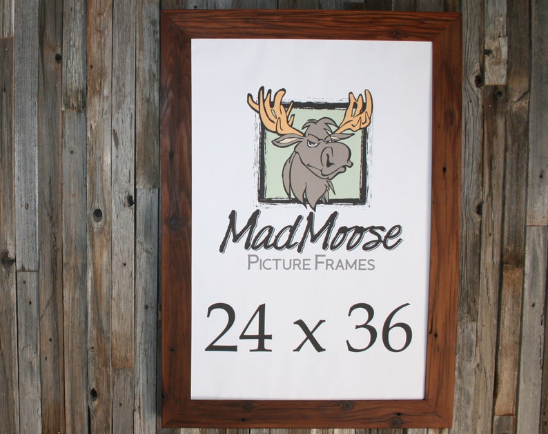 24x36 Reclaimed Redwood Picture Frame Classic 3