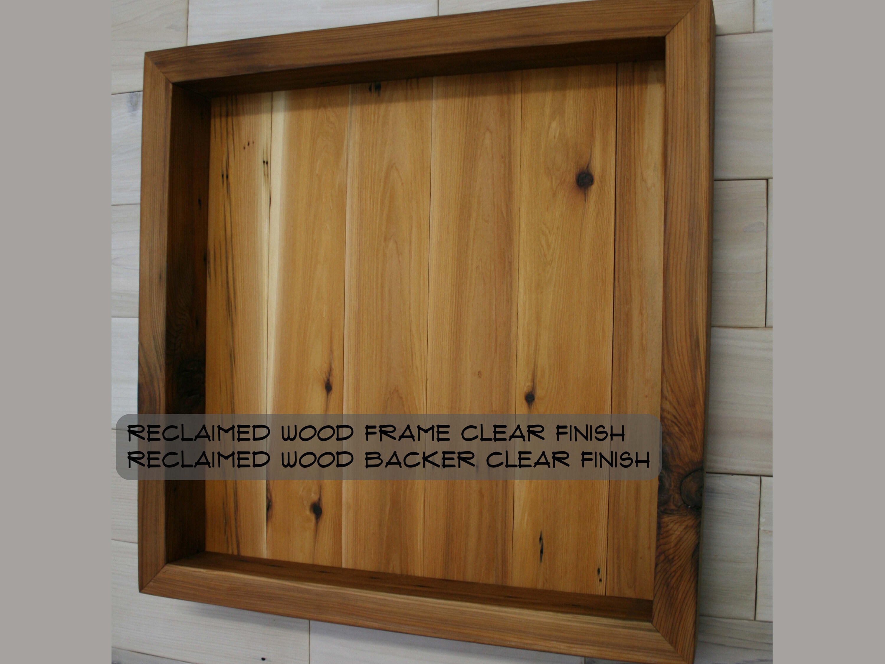 Reclaimed Wood Shadow Box 24 x 24 x 2 with Etsy