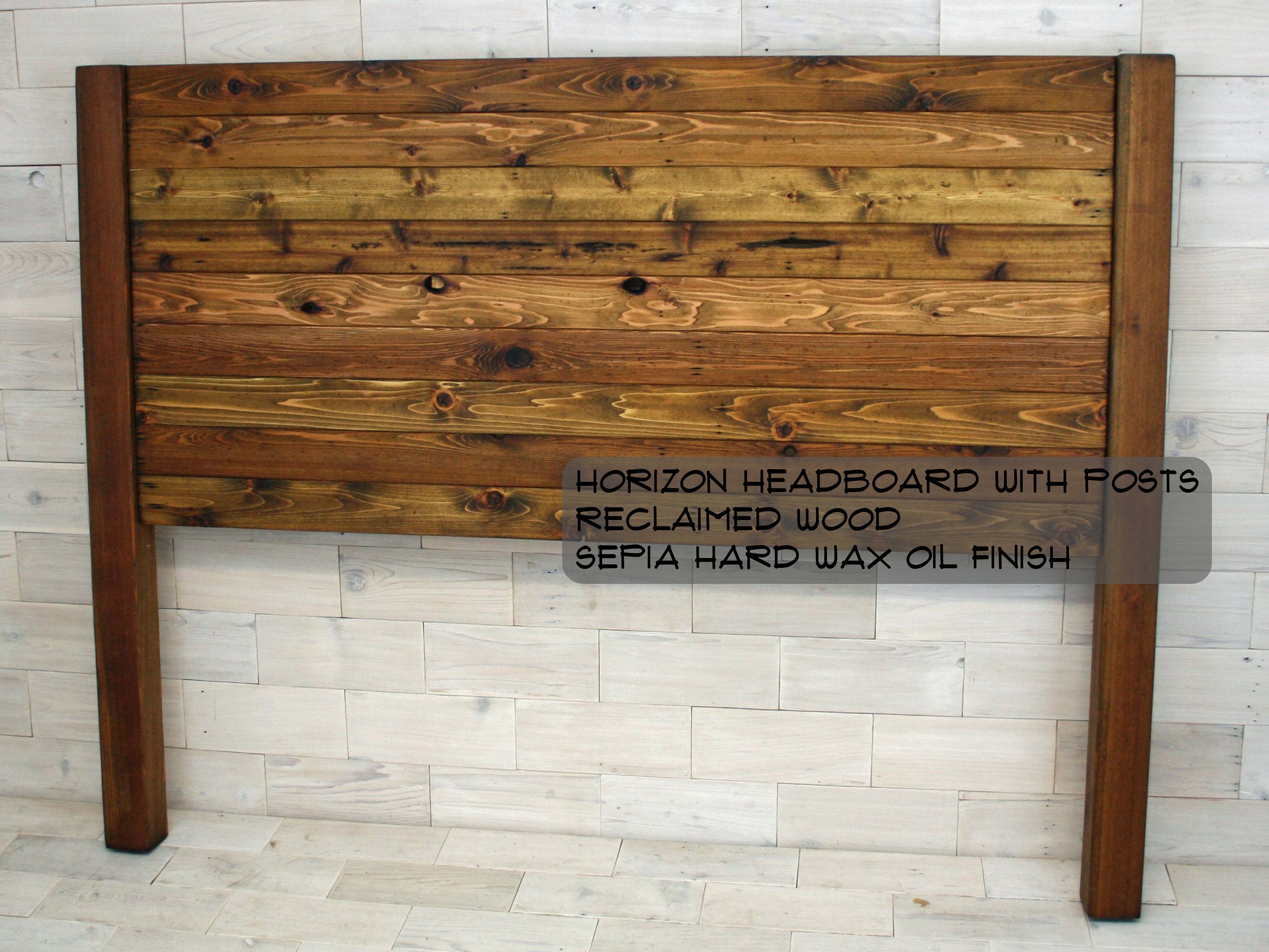 Reclaimed Wood Headboard with Posts all bed sizes Remilled Etsy