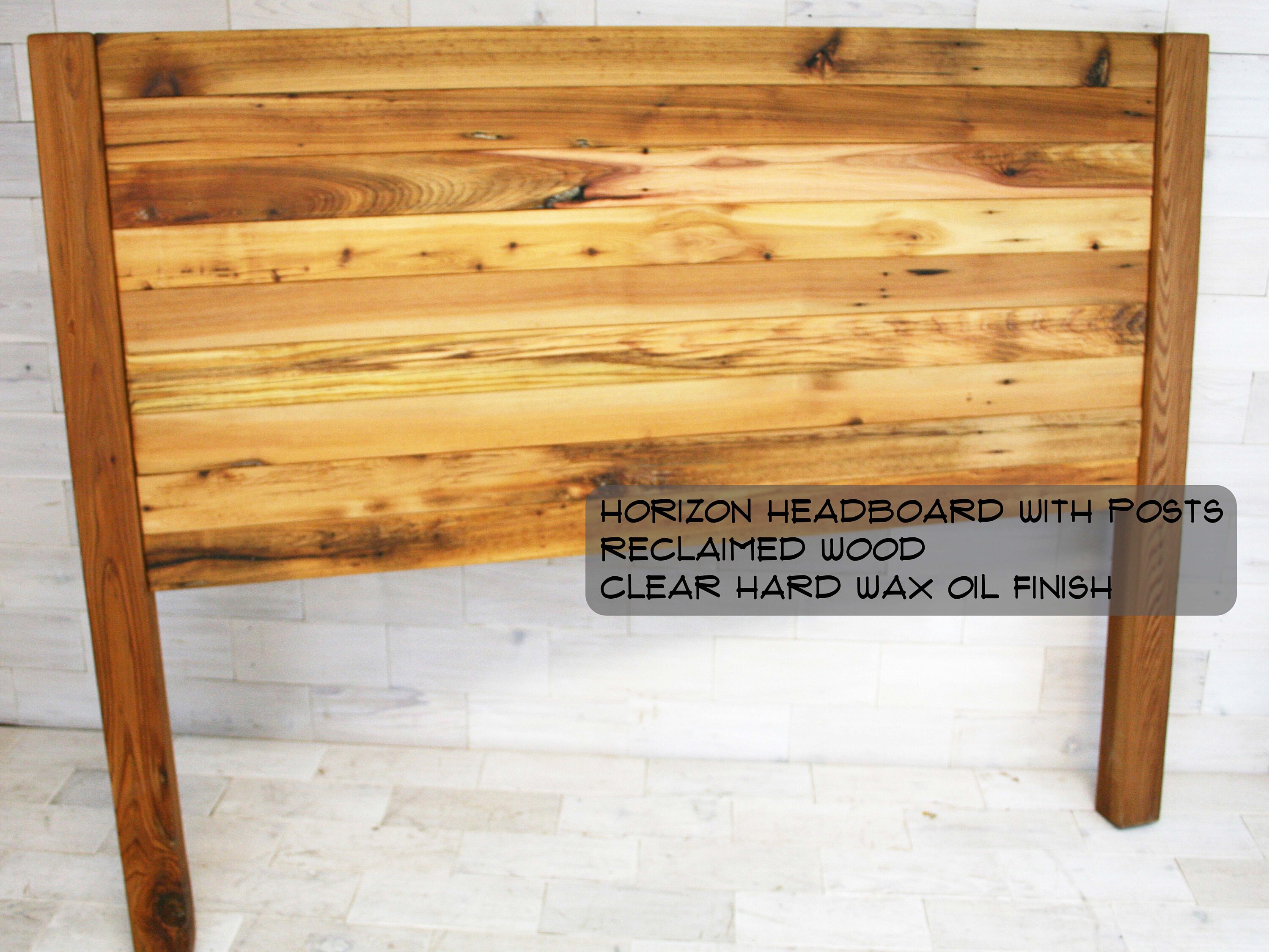 Reclaimed Wood Headboard with Posts all bed sizes Remilled Etsy