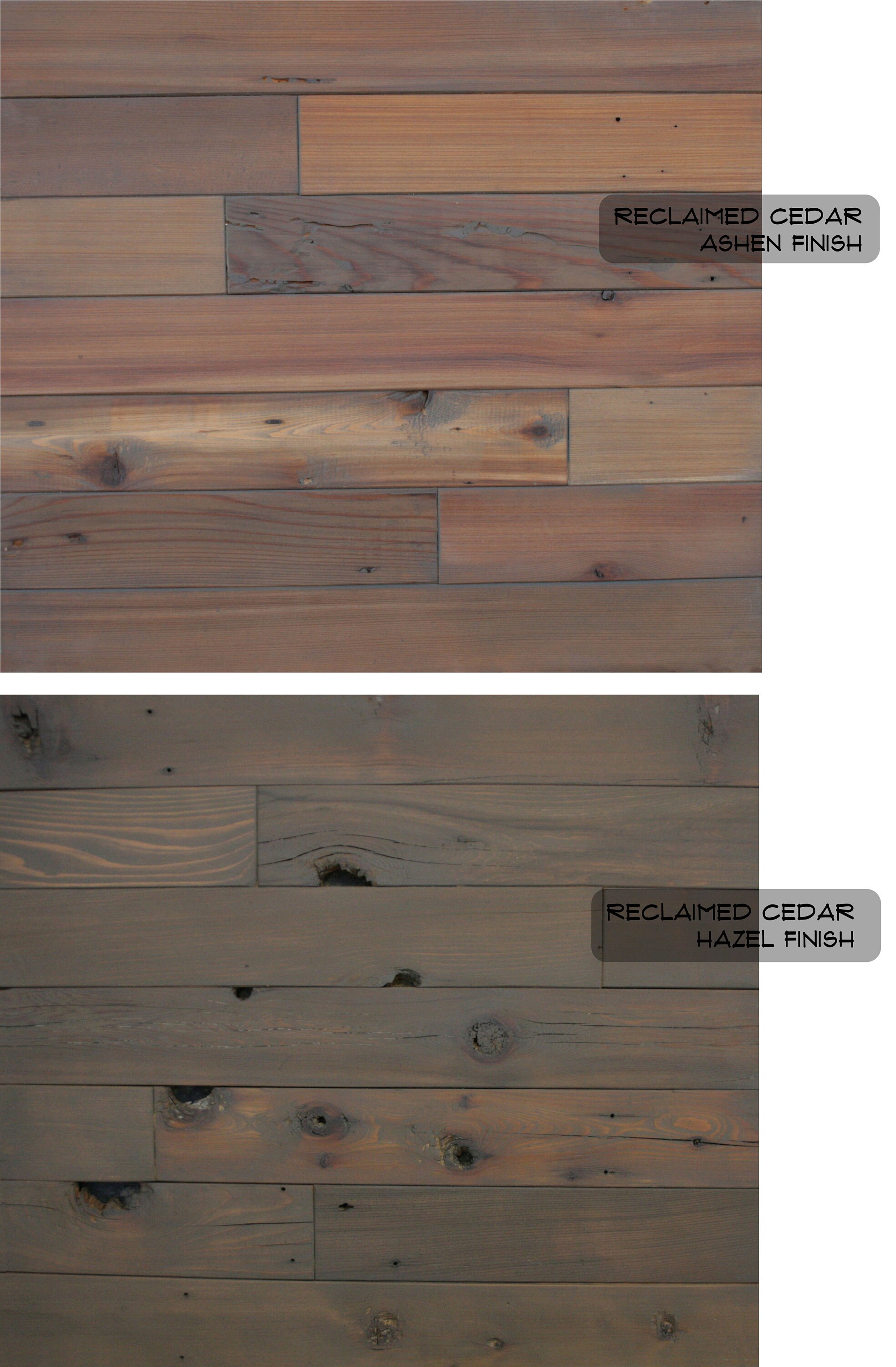 Reclaimed Cedar Finish Color Sample