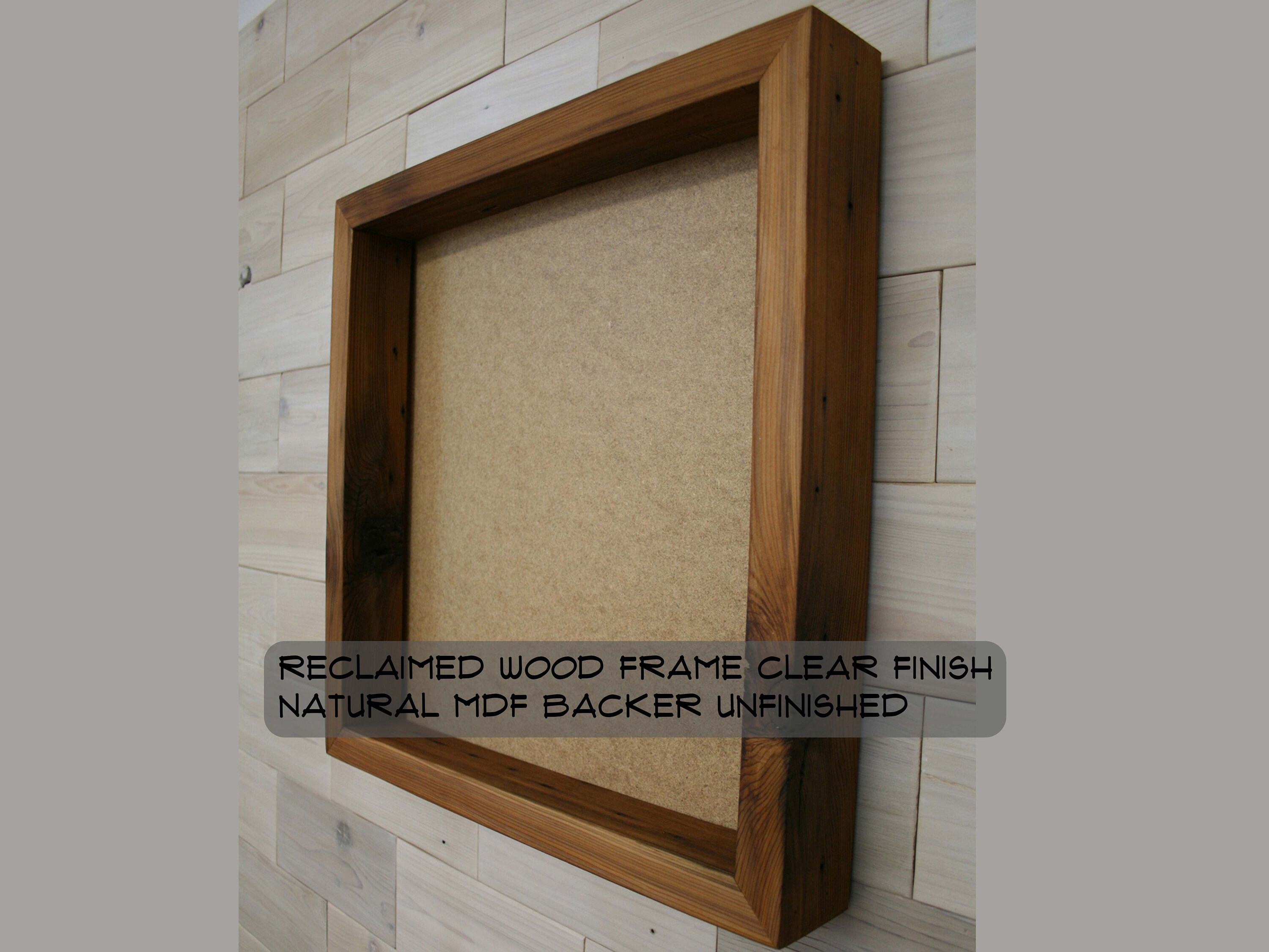 Reclaimed Wood Shadow Box 24 x 24 x 2 with Etsy