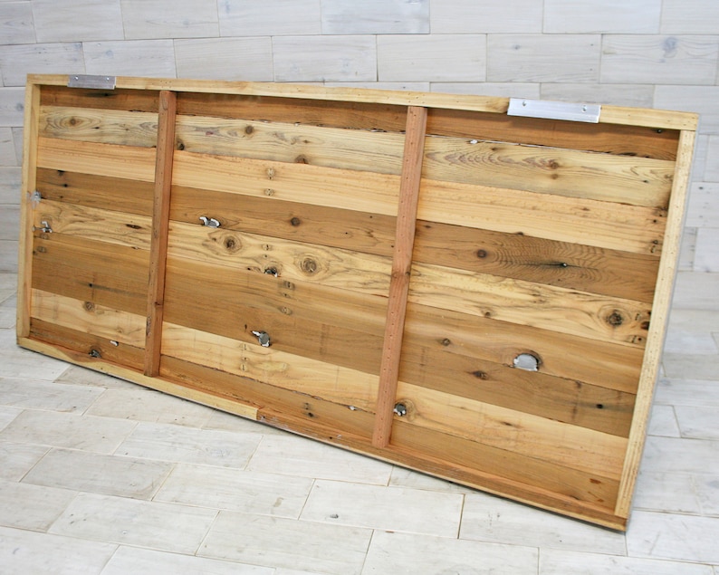 all bed sizes Texture Horizon Design Barn Wood Hanging Headboard Panel