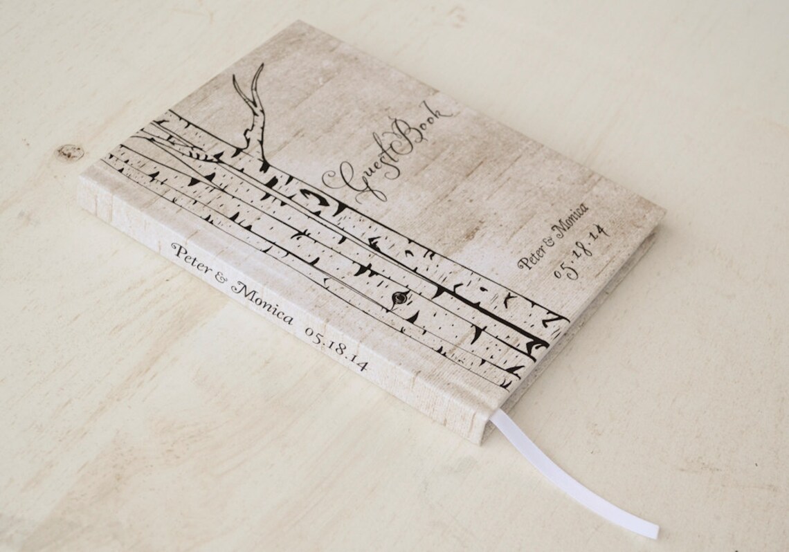 Wedding Guest Book Wedding Guestbook Custom Guest Book Etsy