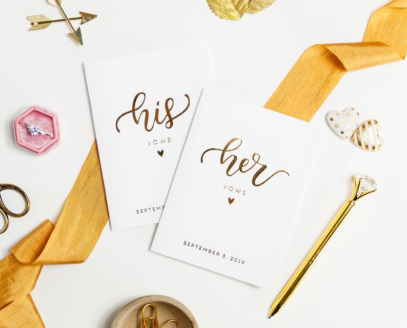 Wedding vow cards vow cards foil vow books vows wedding gift vow book wedding vow wedding vow keepsake vow books wedding vow book