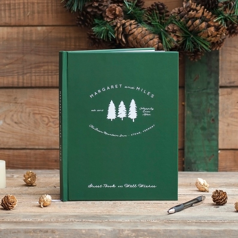 Guest House Guest Book Cabin Guestbook Visitor Log Etsy