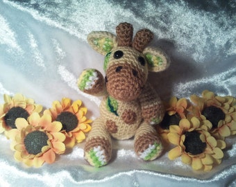 DEUTSCHE PDF Häkelanleitung - Amigurumi MINI "Giraffe Gretchen"